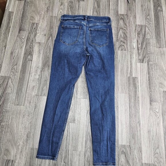 GAP Jeans Womens 10/30 Blue High Rise Universal Legging Skinny Stretch Denim - Picture 2 of 10